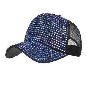 Sequin Cap Blue