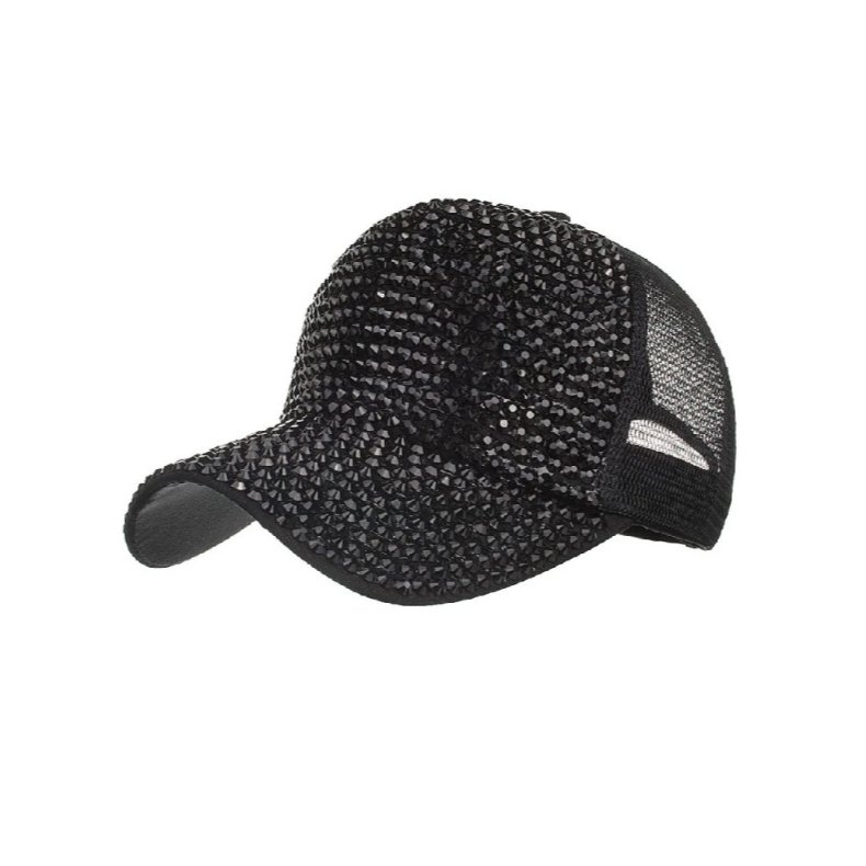 Sequin cap Black